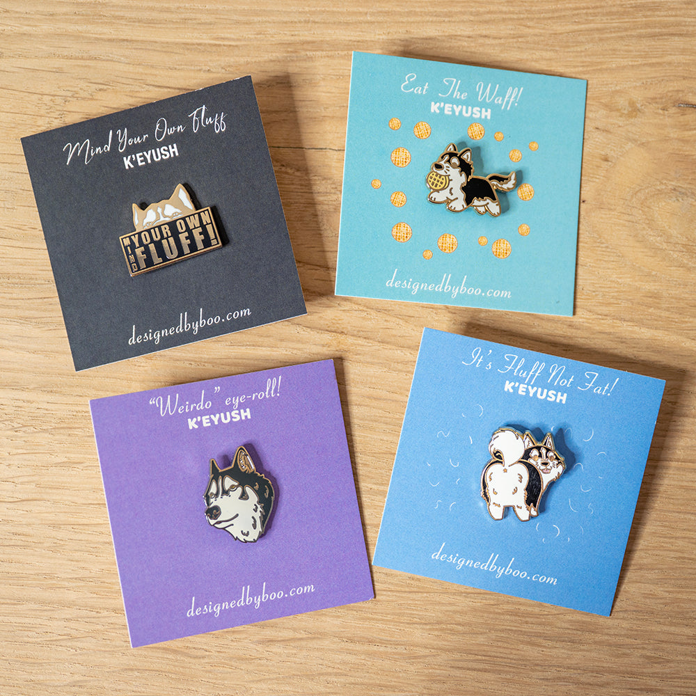 Enamel Pin Badge – Mind Your Own Fluff!