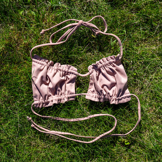 Peek-a-boo Bikini Top - Pink