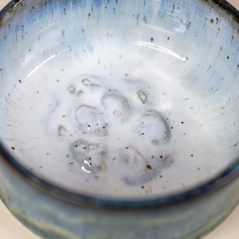 Dog Bowl - Paw Print - Blue