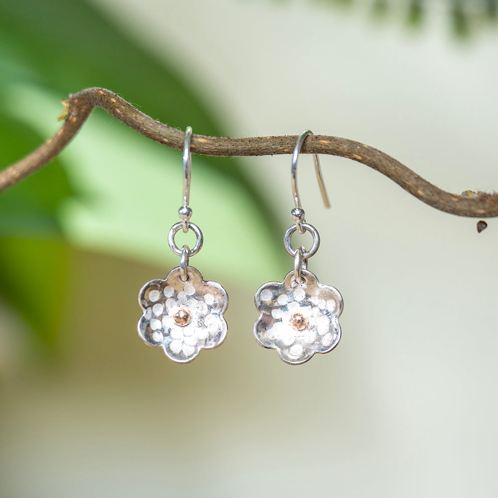 Earrings - Hammered Flower - Choose Style