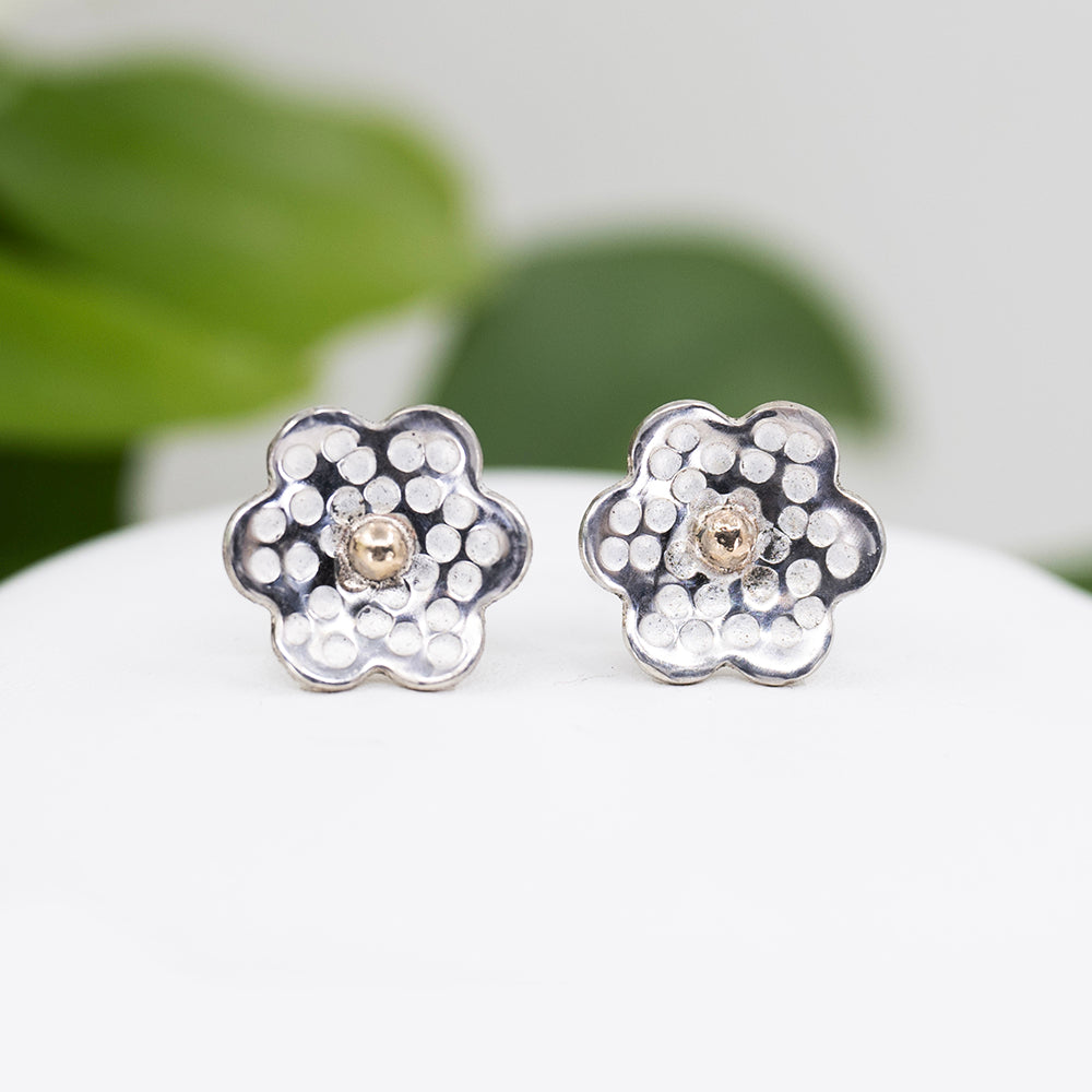 Earrings - Hammered Flower - Choose Style