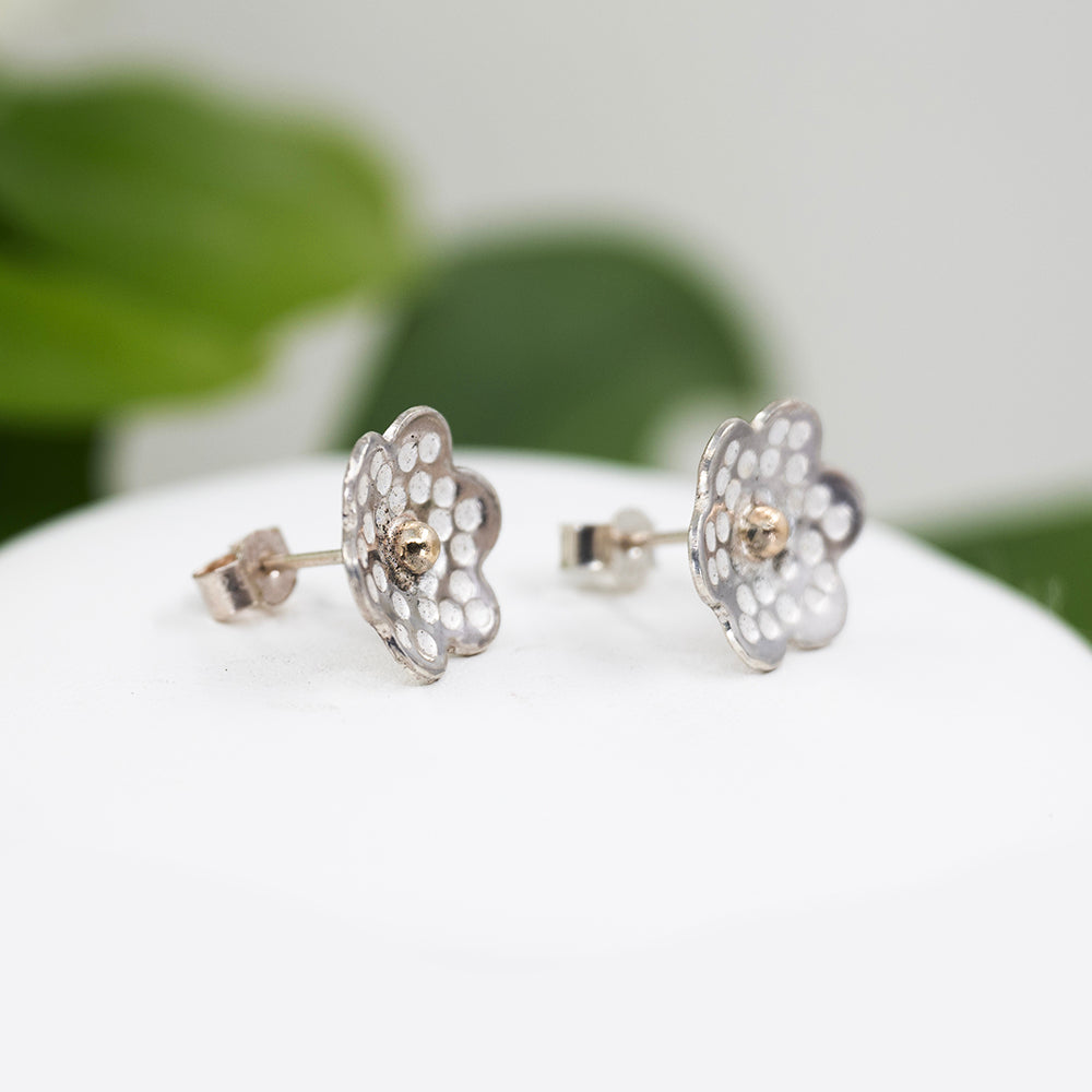 Earrings - Hammered Flower - Choose Style