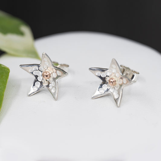 Earrings - Hammered Stars - Choose Style