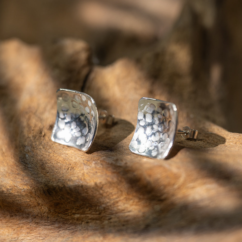 Earrings - Hammered Square - Choose Style