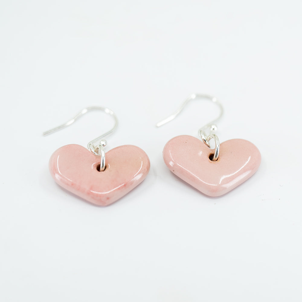 Earrings - Porcelain Hearts - Large