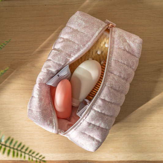 Quilted Carry-All Bag – Pink Flowers