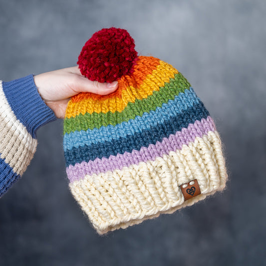 Chunky Beanie – Rainbow