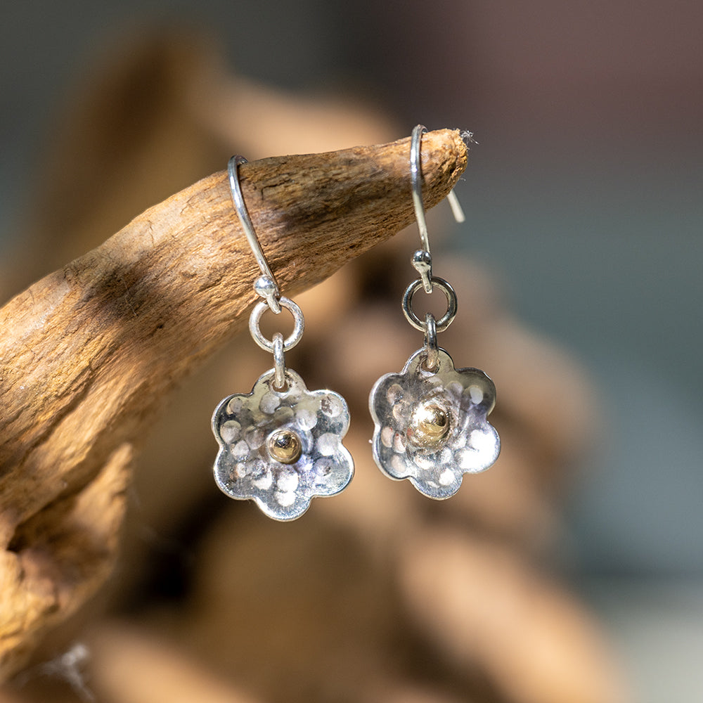 Earrings - Hammered Flower - Choose Style