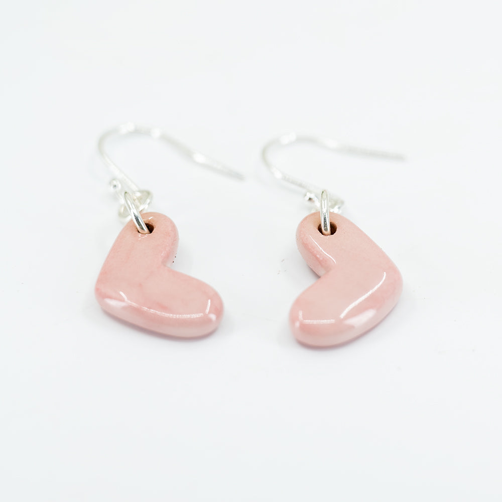 Earrings - Porcelain Hearts - Small