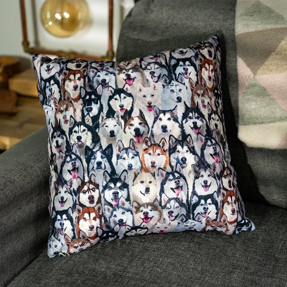Cushion – Snowdog Selfie