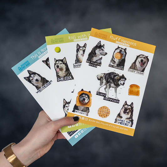 A5 Sticker Sheet – Fluff Happens