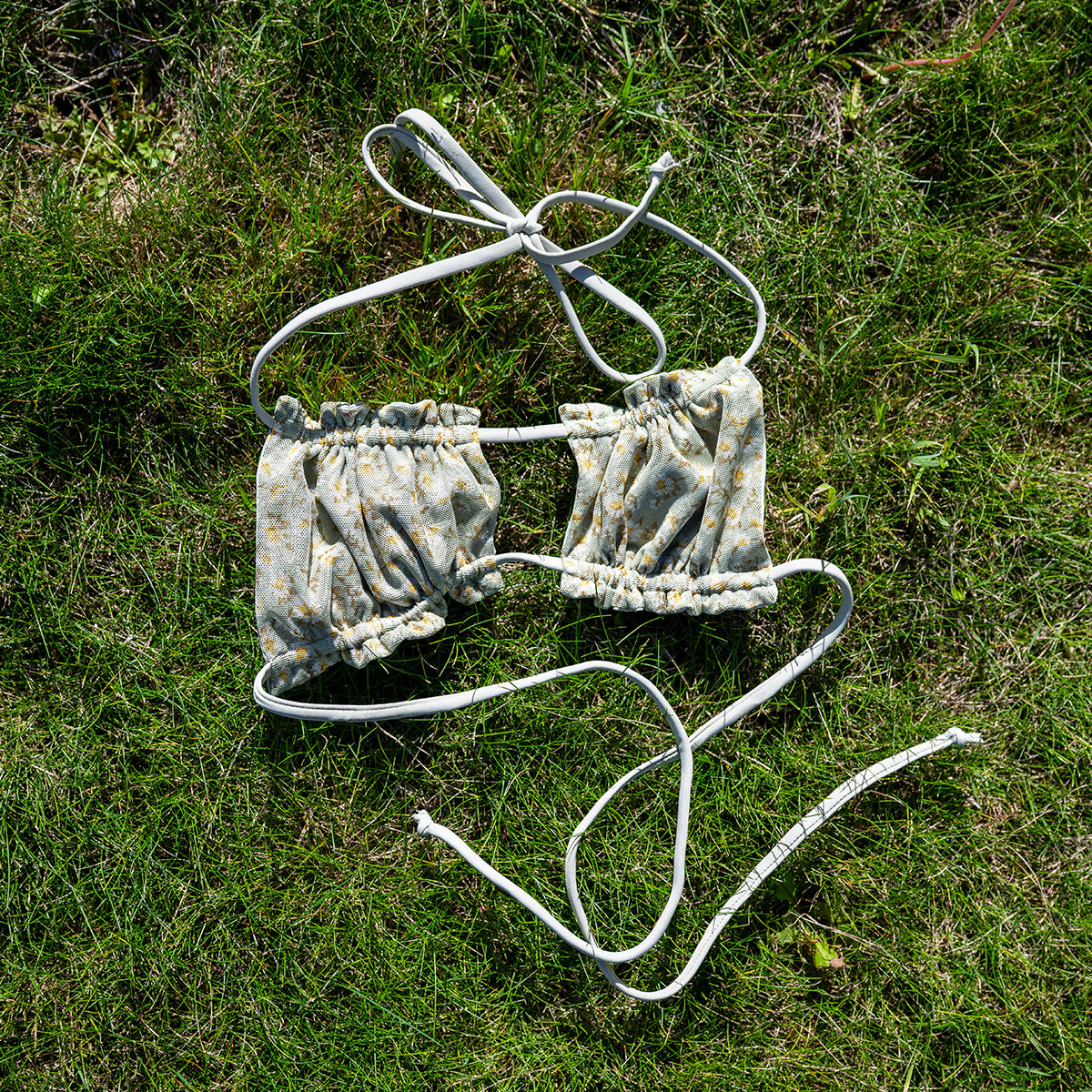 Peek-a-boo Bikini Top - Sage Green