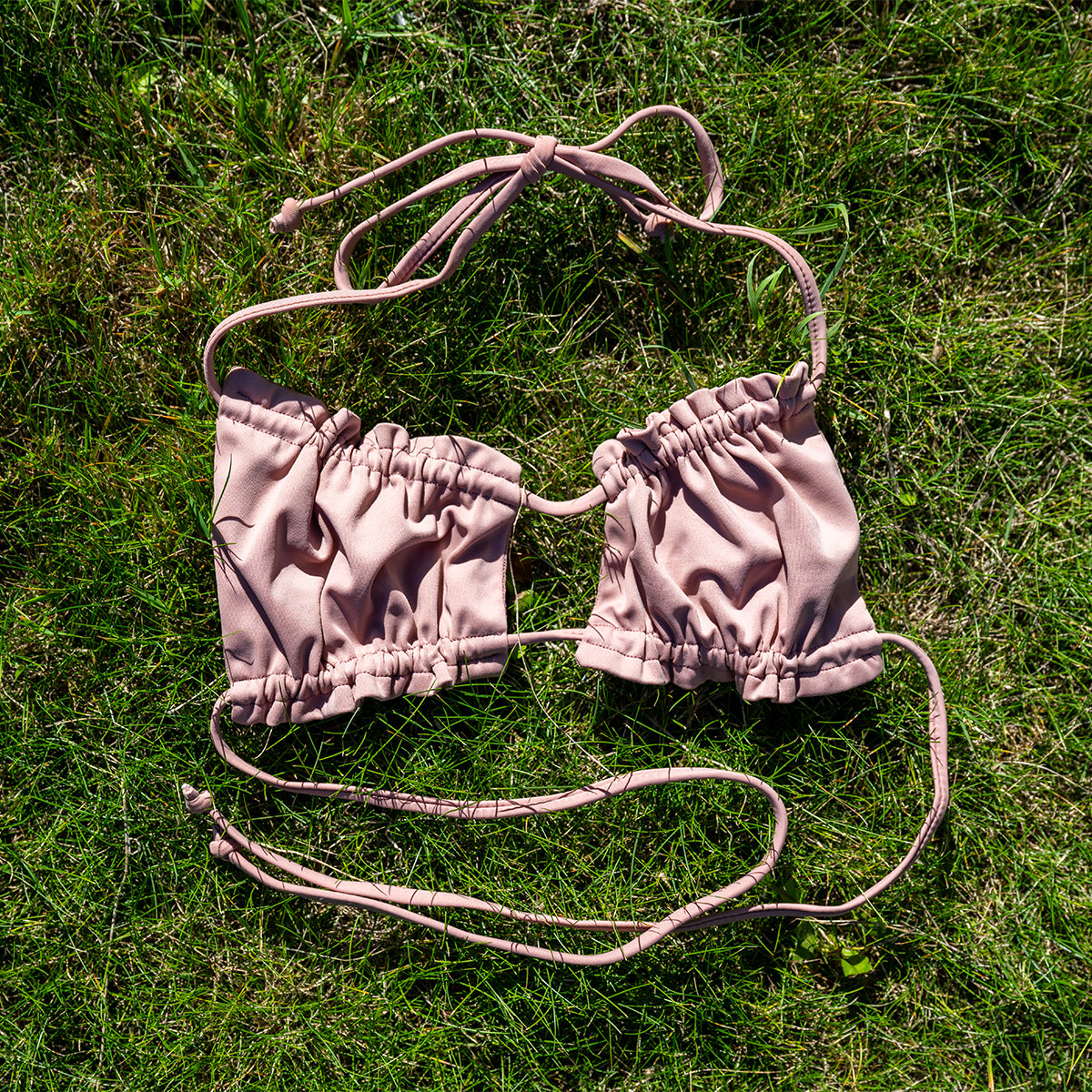 Peek-a-boo Bikini Top - Pink