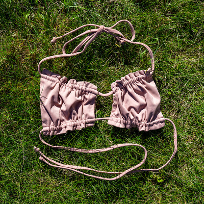 Peek-a-boo Bikini Top - Pink