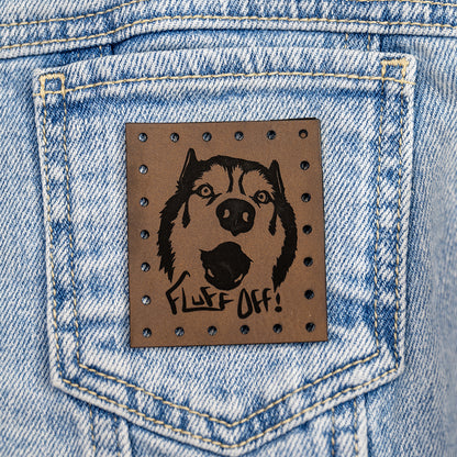 Patch - Brown Faux Leather - Choose Design
