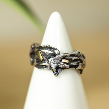 Ring - Lava Gold chip OOAK