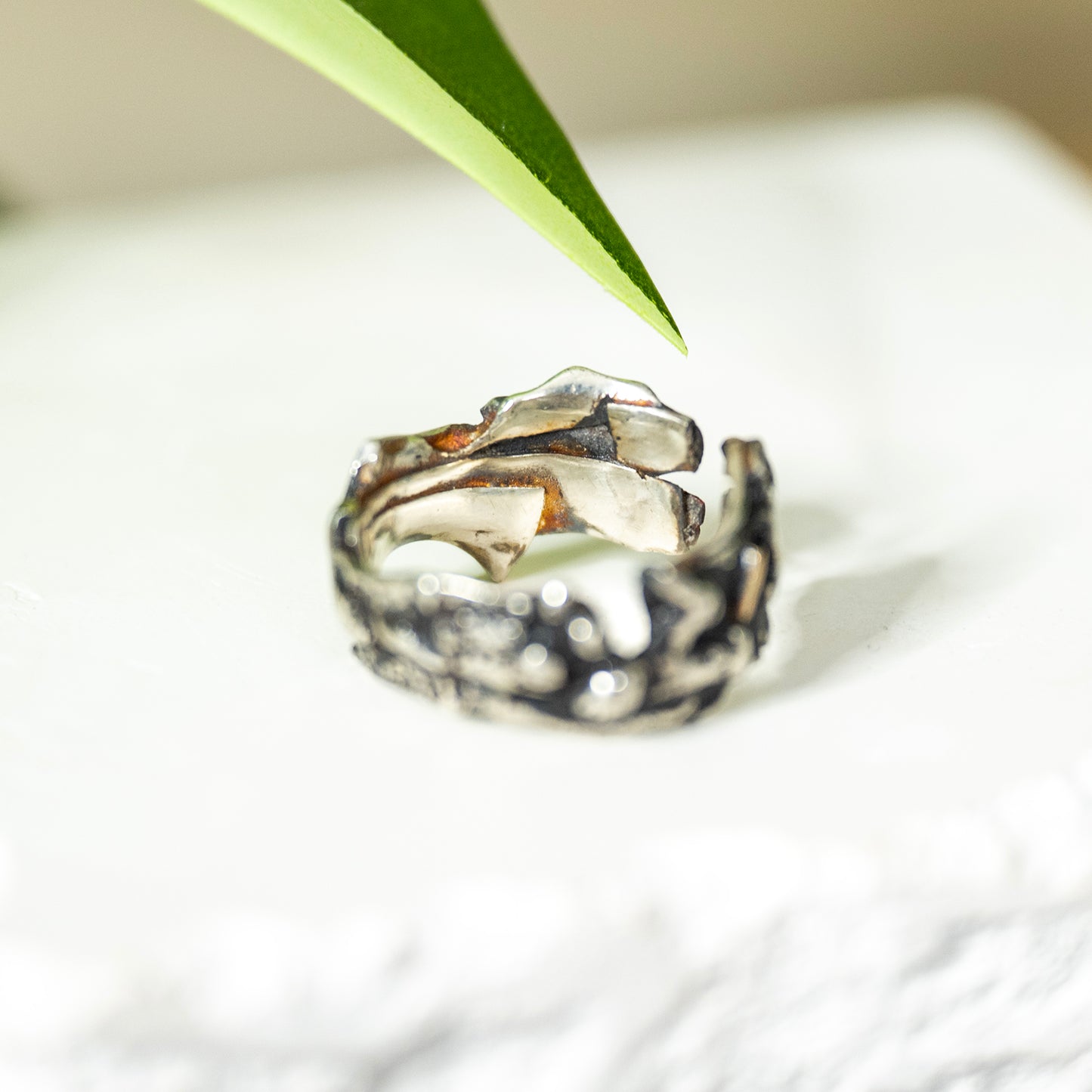 Ring - Lava Gold chip OOAK