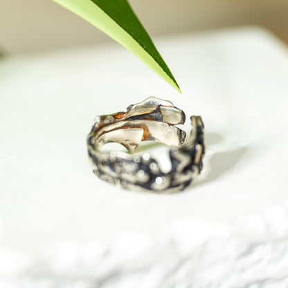 Ring - Lava Gold chip OOAK