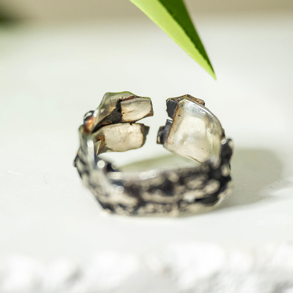 Ring - Lava Gold chip OOAK