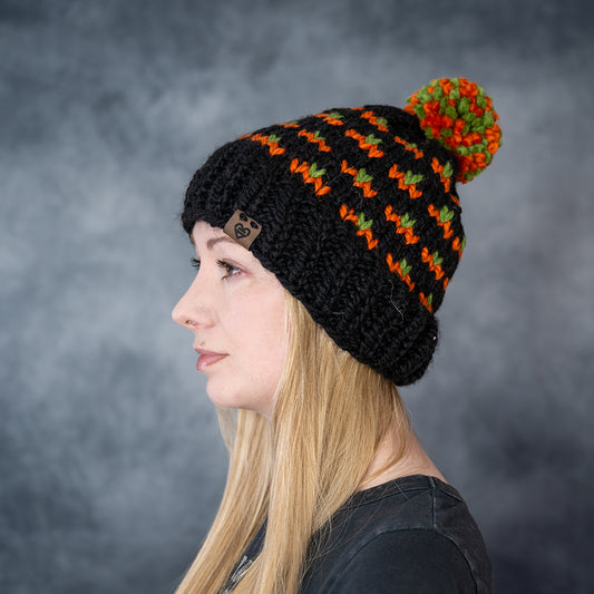 Chunky Beanie Heart - Pumpkins
