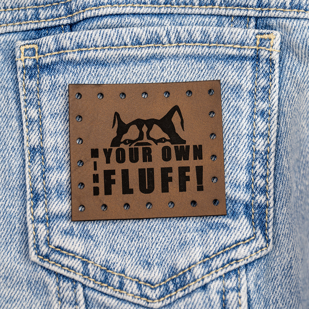 Patch - Brown Faux Leather - Choose Design