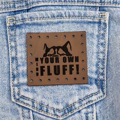 Patch - Brown Faux Leather - Choose Design