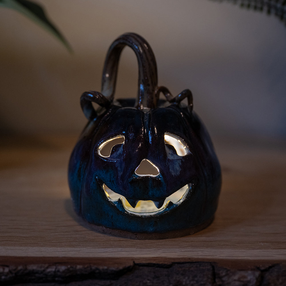 Tealight - Pumpkin - Happy