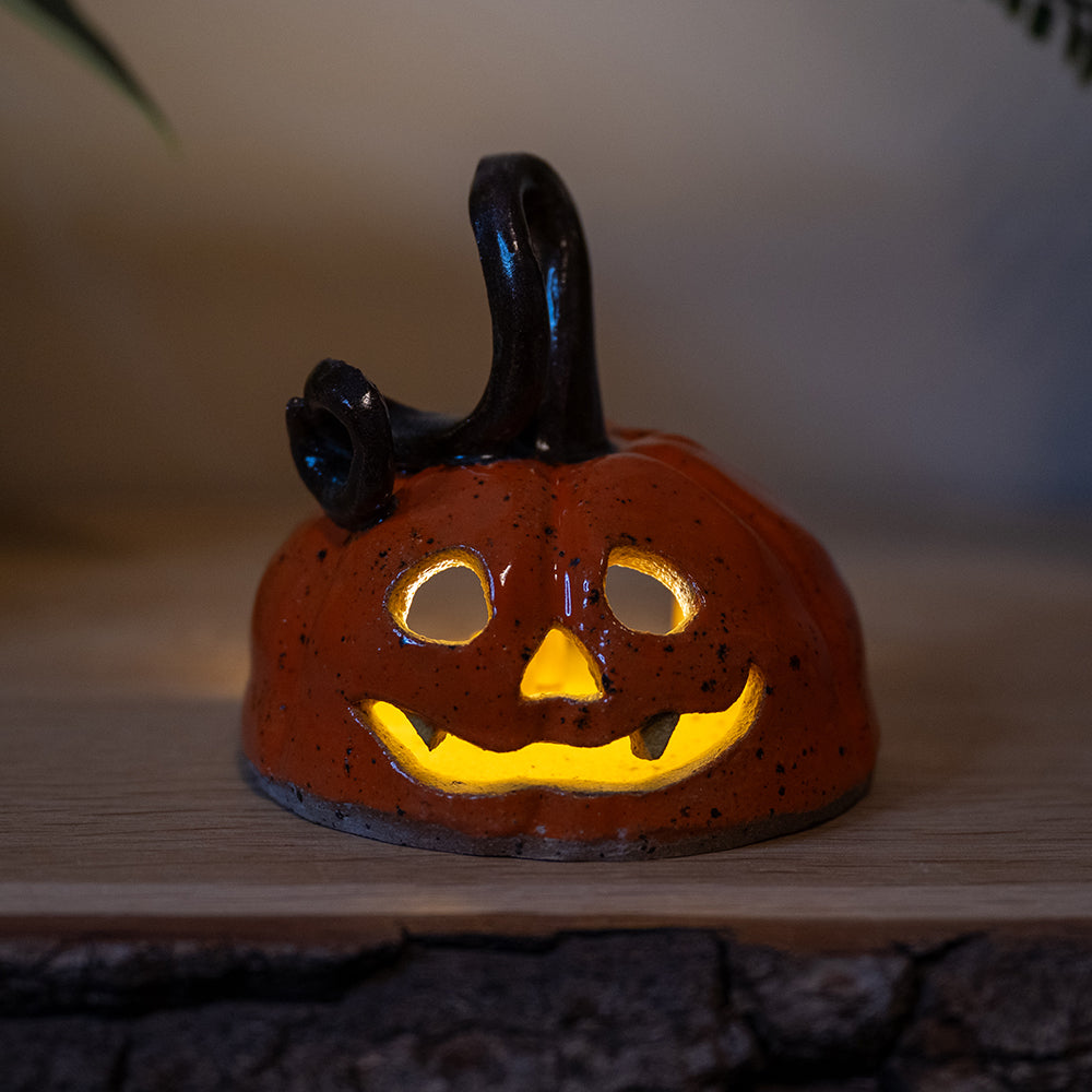 Tealight - Pumpkin - Frankie