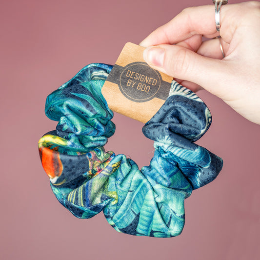 Velvet Scrunchie Regular - Jungle