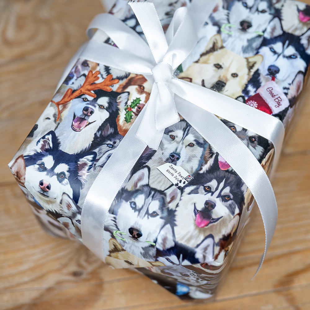 Wrapped in Love  Dog Holiday Gift Wrapping