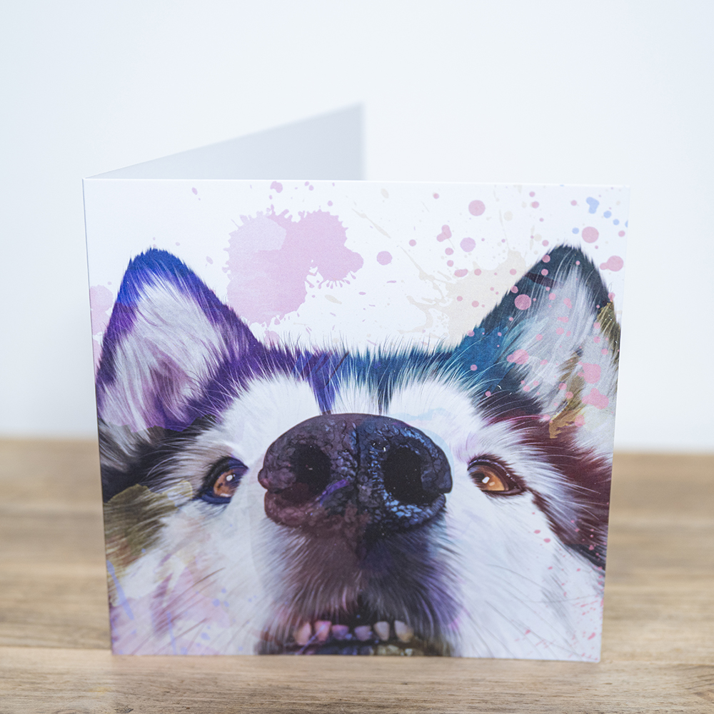 Card – Watercolour Snoot Painting