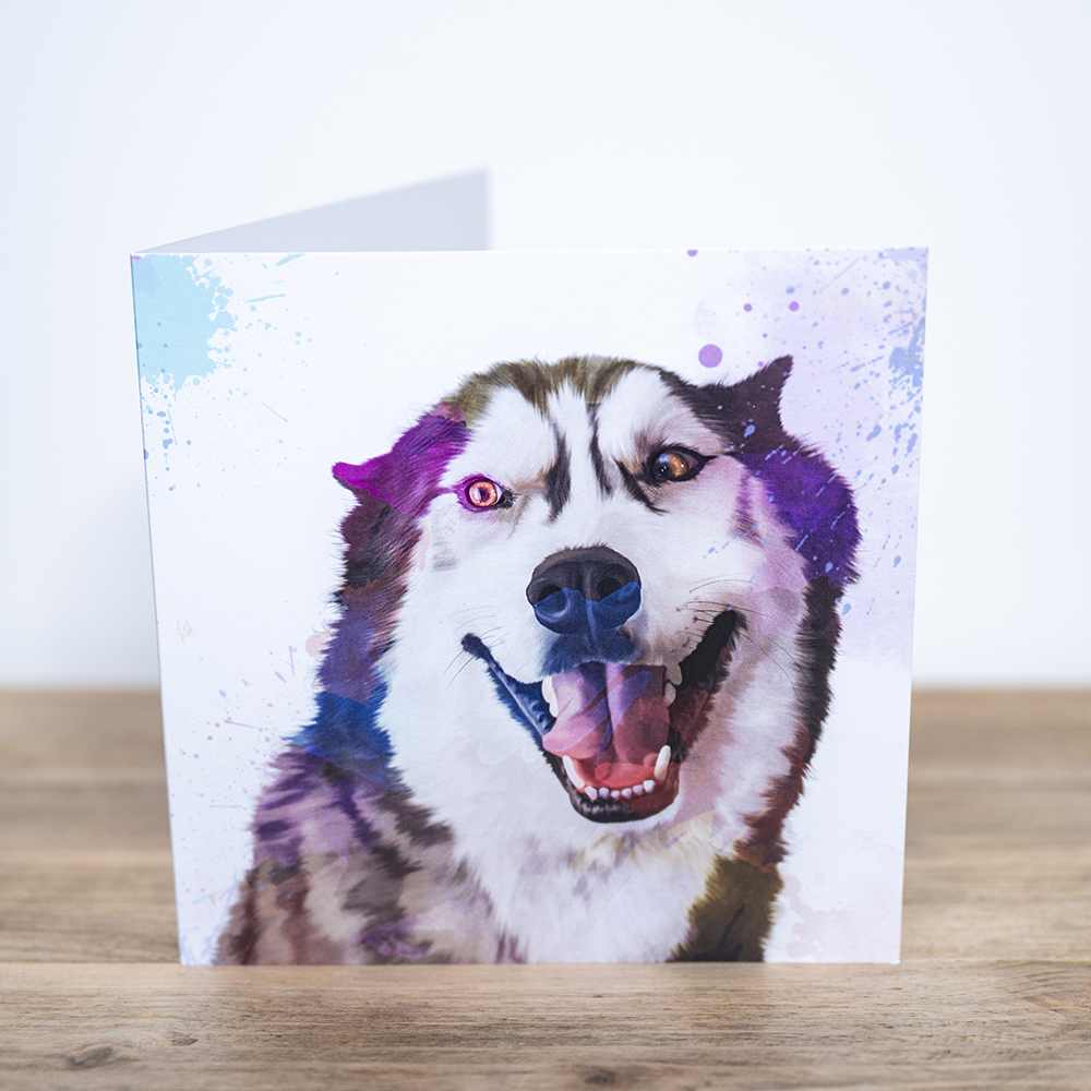Card – Watercolour Smile Painting