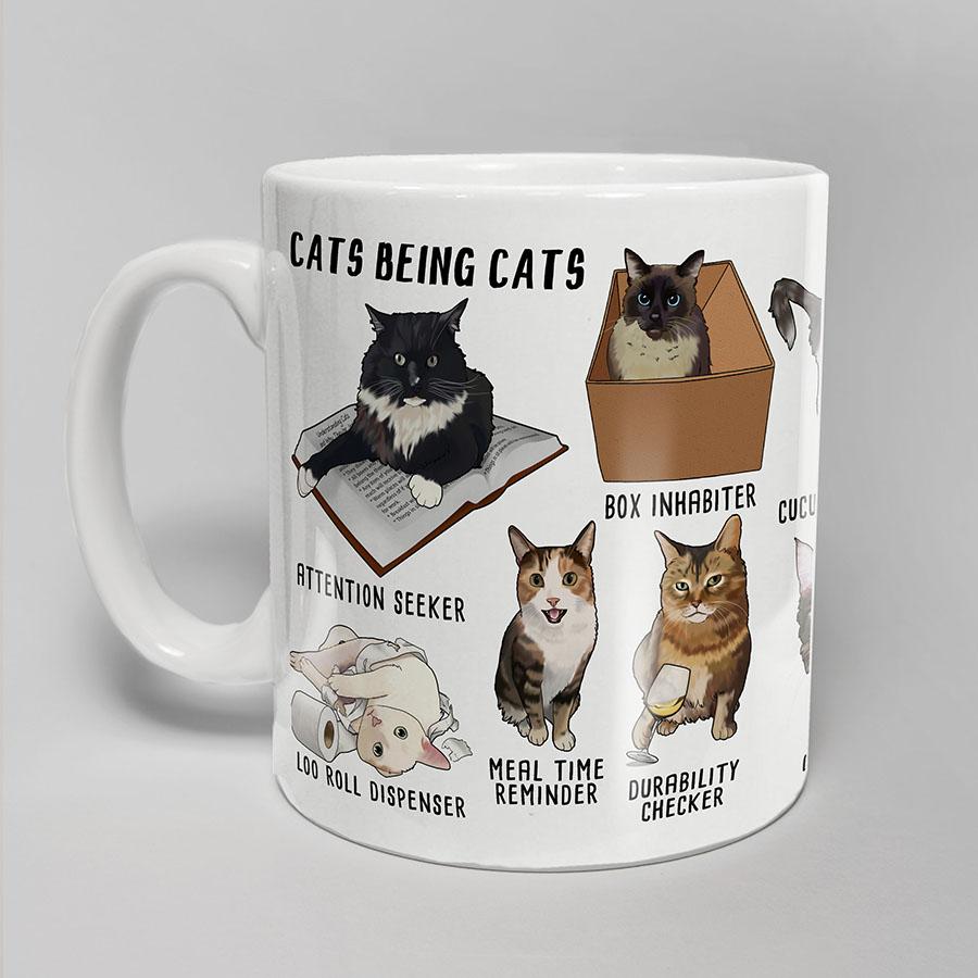 Cats Being Cats – Mug | Designed by Boo